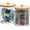 2 Pack, Round, variant on FacoFaco Clear Paper Clip Holder with Bamboo Lid Thick Acrylic Self-dispensing Office Supply Accessory Organizer   (Clips Not Included)