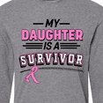 thumbnail image 4 of Inktastic My Daughter is a Survivor Breast Cancer Awareness Long Sleeve T-Shirt, 4 of 5