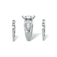 thumbnail image 2 of PalmBeach Jewelry Marquise-Cut Cubic Zirconia 3-Piece Wedding Ring Set 5.38 TCW in 14k Gold or Platinum Plated Sterling Silver, 2 of 4