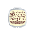 thumbnail image 1 of Miroir Motif Pharaon Black Cat Portable Compact de Poche Maquillage Double Face, 1 of 3