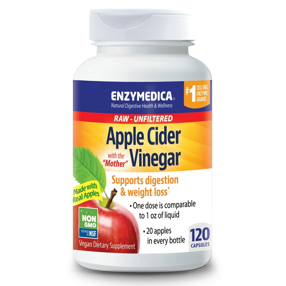Enzymedica, Apple Cider Vinegar, Natural Support for Digestion and