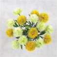 thumbnail image 4 of 1 pieza de flores de diente de león decorativas para el hogar, 25 cm, flores artificiales de plástico falsas para fiesta en casa, boda, decoración de tacto real verde, 4 of 4