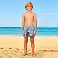 thumbnail image 4 of Pantalones cortos de playa para niños y niñas, de color liso, con estampado bonito, transpirables y con bolsillos, para verano, 4 of 9