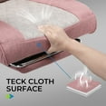 thumbnail image 2 of GTRACING Ergonomic Executive Cozy Fabric Gaming Office Chair with Footrest, Pink&Gray, 2 of 7