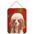 thumbnail image 1 of Carolines Treasures SC9747DS1216 Miniature Caniche Rouge Flocons de Neige Rouges Impressions Murales Ou de Porte en Métal Aluminium de Vacances, 1 of 1