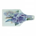 thumbnail image 1 of Watercolor Cutting Board, Delicate Hydrangea Flowers Blooming Botanical Arrangement Wedding Inspired, Decorative Tempered Glass Cutting and Serving Board, Wine Bottle Shape, Violet Blue, by Ambesonne, 1 of 1