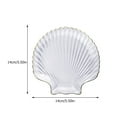 thumbnail image 2 of 1pc Creative Glass Dish Breakfast Plate Shell Shape Plate Fruit Salad Plate, 2 of 2