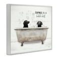 thumbnail image 3 of Stupell Industries Animal Bathroom Happy Dogs Animals & Insects Painting White Framed Art Print Wall Art, 20 x 16, 3 of 9