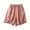 Pink, variant on IROINNID Bermuda Shorts for Women Summer Solid Cotton Pocket Loose And Comfortable Shorts,Pink