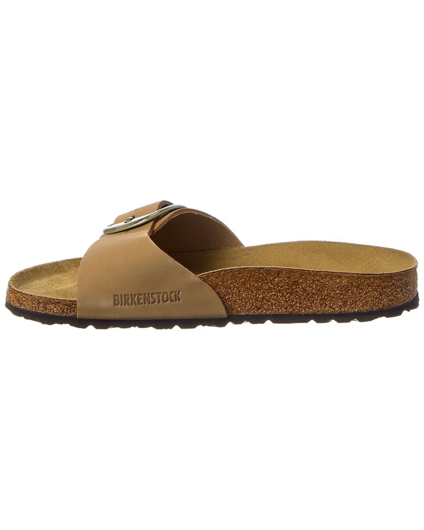 Birkenstock Madrid Big Buckle Narrow Leather Sandal, 38, Green