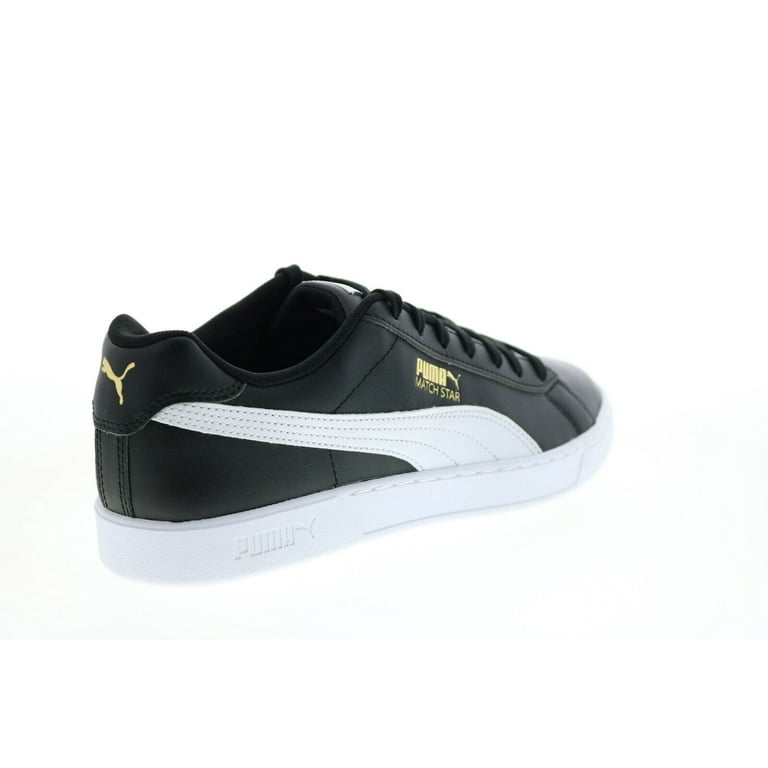 Men s Puma Match Star Black White Gold 380204 04 7.5