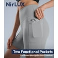 thumbnail image 5 of Nirlux Womens Biker Shorts With Pockets-Yoga Shorts For Women Regular & Plus Size For Gym & Yoga Size 6, 6" Inseam, Ultimate Grey, 5 of 6