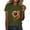 Green, variant on WZXFASHION Women's 2D Station National Flag Printed Loose Casual Sports Short Sleeved T Shirt Clearance Items Women's Short sleeve T-shirt