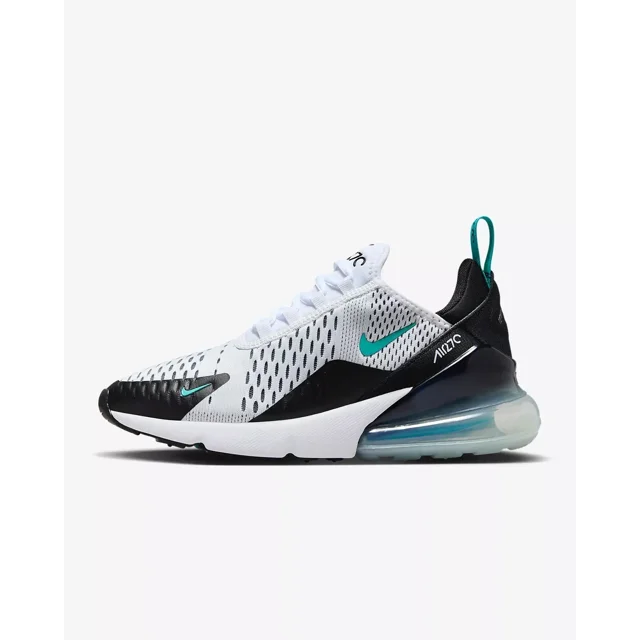 NIKE AIR MAX 270 WHITE BLACK TEAL SHOES SIZE WOMENS US6-9 EUR37-41 PLUS TN TUNED
