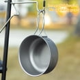 thumbnail image 5 of Camping Cookware Mess Kit, Ultralight Stainless Steel Folding Bowl & Pot for Backpacking, Portable Outdoor Soup Pot with Foldable Handle for Hiking & Picnic, Silver, 5 of 8