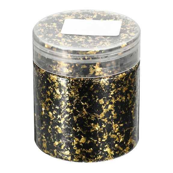 Gold Foil Flakes for Resin, 3g Metallic Foil Flakes, Imitation Gold Foil Flakes Metallic Leaf, Black Gold