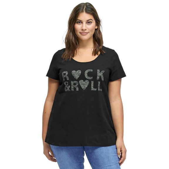 ellos Women's Plus Size Love Graphic Tee