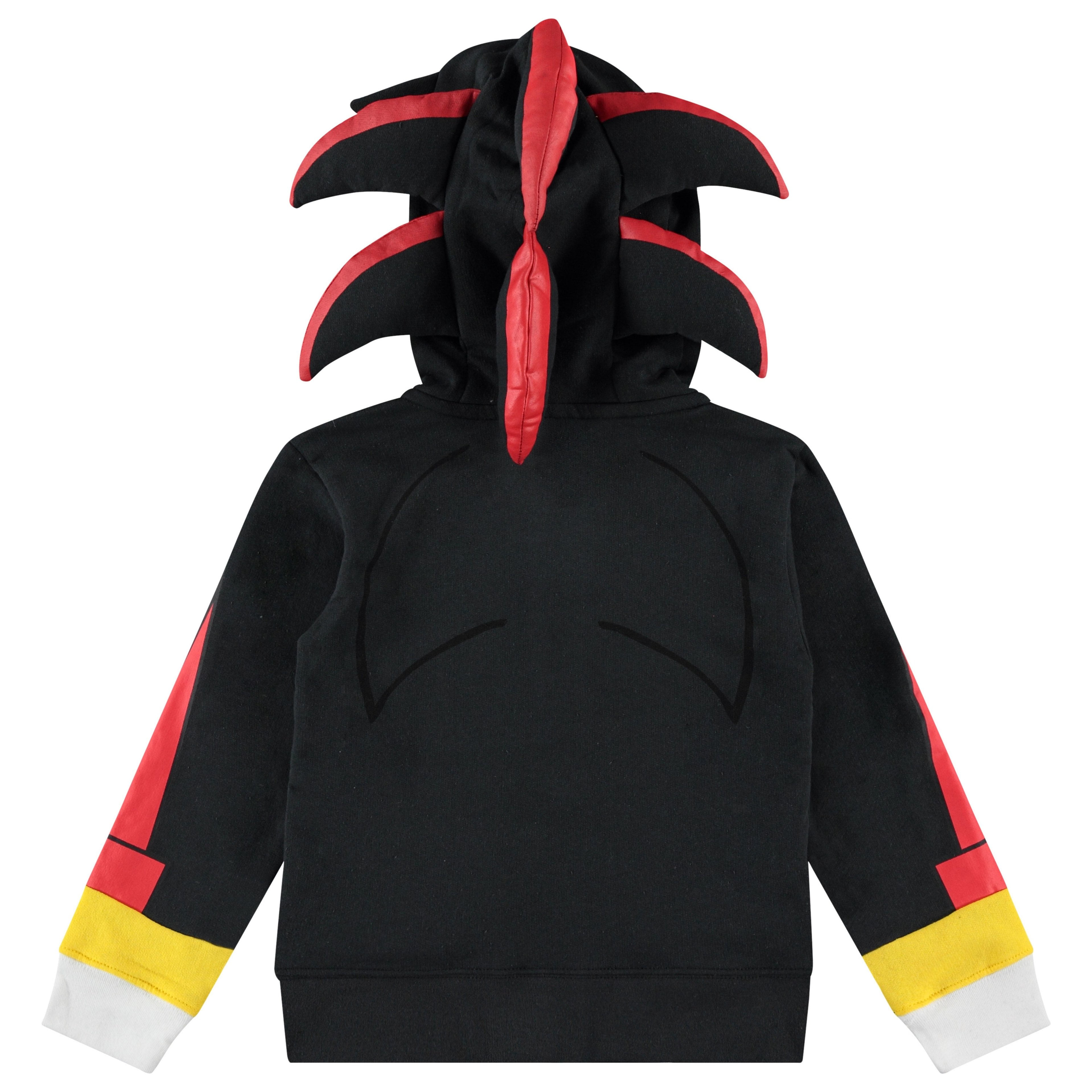 SEGA Big Sonic The Hedgehog Shadow Costume Zip Up Fleece Hoodie Boys 4 20