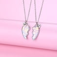thumbnail image 4 of Collar de mejor amiga para 2 niñas, collar magnético de amistad a juego, colgante de medio corazón, collares BFF para hermana, 4 of 5