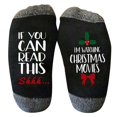 thumbnail image 2 of Hot Sales Cute Ankle Crew Socks Under $2 GIJNRIUIUA Grey Crew Socks Christmas Socks with Design Featuring Alphabet and Snowman Prints Mid Calf Length and Made of Cotton Ankle Socks, 2 of 3
