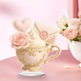 thumbnail image 3 of Regalos de Té para Amantes Del Té Acrílico en Forma de Corazón Taza de Té Ornamento 15cm Más Largo Lado Lindo Regalos de Oficina para Decoraciones de San Valentín, 3 of 9