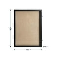 thumbnail image 3 of HBCY Creations 18x24 Black Wood Shadow Box Display Case - Solid Wood with Acrylic Window - Security Latch - For Mementos and Keepsakes, 3 of 9