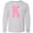AC-Heather Grey, variant on Pink and White Polka Dots Letter K Long Sleeve Youth T-Shirt