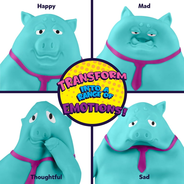 ORB Funkee Animalz Pig JUMBO (Teal) - Over 4.5 lb Stretchy Pig