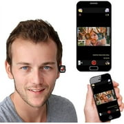 HeadsUp Head Mounted Camera, 1080P FHD Wearable Vlog Camera Recorder with Wi-Fi APP Control, Hands Free Headband Streaming Camera for Live Display, Hands-Off Camera for Music & Phone Calls, Black