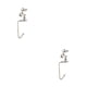 thumbnail image 1 of Colgador de calcetines de Navidad Inteprter Gancho reutilizable Antideslizante Soporte de chapado Animal de plata 2Conjunto, 1 of 6