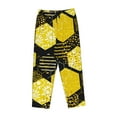 thumbnail image 4 of Kll Womens Geometric Pattern With Bee Print Pajama Pants Soft Pajama Bottoms For Women Cozy Lounge Pants, 4 of 9