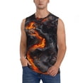 thumbnail image 1 of Balery Molten Lava Abstract Flow Camisetas sin mangas para hombre, absorbe la humedad y protege contra el mal olor.-Medium, 1 of 7