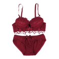 thumbnail image 5 of Women's Push Up Bras Set Lace Lingerie Bra and Panties, 5 of 6