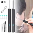 thumbnail image 1 of LNGOOR  Ear Wax Removal with Camera  1296P HD Wireless Earwax Remover Tool with 6 LED Lights and 8 Ear Pick Kit  Ear Cleaner for iOS & Android (Black), 1 of 8