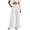 White, variant on Womens Wide Leg Palazzo Linen Pants High Waist Split Ankle Casual Lounge Beach Vacation Pants 2026 Spring Summer(White, XXL)
