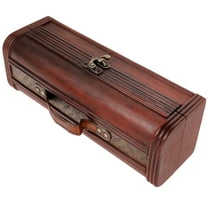 Pretyzoom Box Wine Packing Box Brown Wood 1Pack