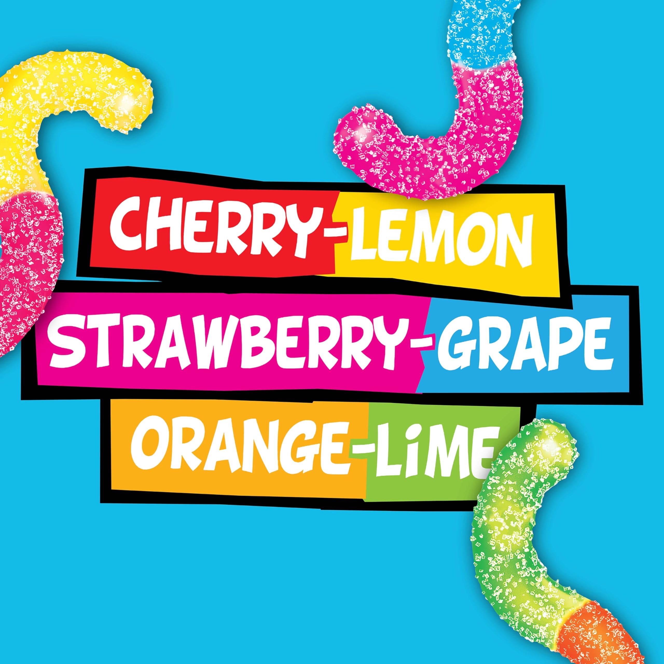Trolli Sour Brite Crawlers Candy Minis Treat Packs 18 oz