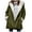 Green, variant on Dezsed Winter Sherpa Lined Jackets for Women Women Winter Plus Size Solid Plus Velvet Coat Long Sleeve Horn Buckle Pocket Overcoat Tops Gray L