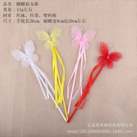 

6Pcs Girl Angel Fairy Wand Stage Performance Fairy Wand Portable Fairy Stick Decoration