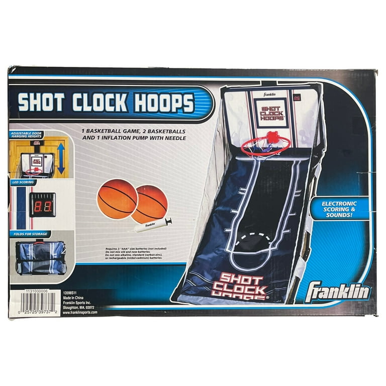Franklin Sports Shot Clock Hoops Over the Door Basketball Game