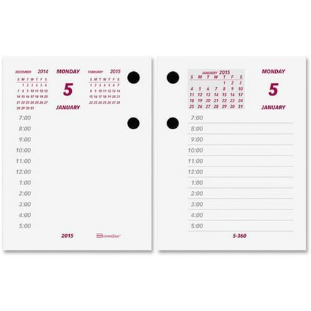 c1r brownline daily calendar refill daily 3 75 x 2 87 1 year