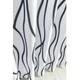 thumbnail image 5 of Extra Long Textured Fabric Shower Curtain 72 Inches Width by 84 Inches Length, Black Printed Dancing Bathroom Curtains Machine Washable, 5 of 6