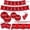 - [Rouge / Image Principale ensemble de 6 pcs (10 pour 7 Pouces + 10 pour 9 Pouces + 20 pour les Mouchoirs + 10 pour les Gobelets en Papier + 1 pour une Bannière + 1 pour une Nappe)], variante sur Ensemble de 6 Vaisselle Jetable pour Fête de Remise des Diplômes Assiettes Gobelets Serviettes Nappe Décorations Noir Rouge Bleu Vert Violet, Rouge Vin, JKODE