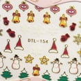 thumbnail image 4 of serony Nails Art Sticker Merry Christmas 3D Golden Elements Nail Wrap Sticker Tips DIY Manicura Stickers Tool, 4 of 8