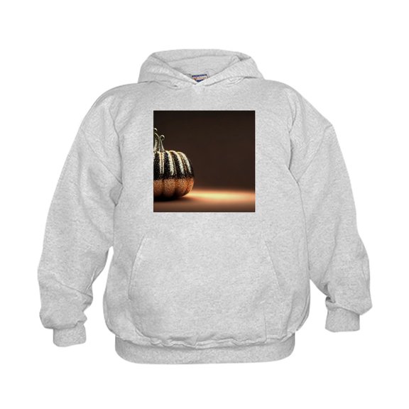 CafePress - Glitter Pumpkin - Kids Hooded Sweatshirt, Classic Hoodie