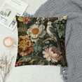thumbnail image 2 of COMIO Vintage Flower Bird Pillow Covers Retro Peony Floral ThrowPillow Covers Decorative Square Pillowcase Protector Cushion Case for Sofa Couch Bed Pillow Pillowcases, 2 of 5
