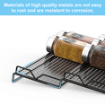 thumbnail image 4 of Auledio 3 Tier Metal Spice Rack (2 Pack) Freestanding Slanted Seasoning Jars Rack for Kitchen Cabinet, Black, 4 of 7