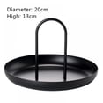 thumbnail image 3 of MAGAZINE 1 Pc Round Jewelry Tray with Ring Handle Living Room Kitchen Table Meal Organizer Trays Sundries Storage Home Decorations, 3 of 8