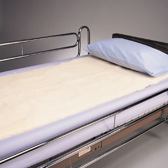 SkiL-Care Decubitus Bed Pad Pressure Redistribution Type 30 x 24" Synthetic Sheepskin White For Bed Mattresses 501020