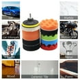 thumbnail image 6 of 12x 3'' Gross Polishing Buffer Pad Sponge Kit Set Drill Adapter Car Polisher, 6 of 12